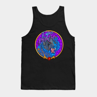 front and back Fakerbattlecat Bright Round LOGO Tank Top